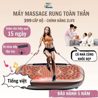 Máy Rung Toàn Thân 399 Cấp Tiếng Việt, Máy Rung Bụng Loại Mỡ Thừa, Đốt Calo, Dụng cụ tập tay hiệu quả tại nhà