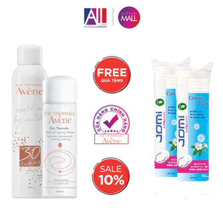 Xịt khoáng làm dịu, chống kích ứng da Avene thermal spring water TẶNG bông tẩy trang Jomi (Nhập khẩu)