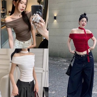 Áo Thun Cotton Nữ Trễ Vai Kèm Dây, Áo Thun Nữ Chất Cotton Loại 1 Dầy Dặn Mềm Mịn Mát Co Giãn Lên Form Xinh MA856