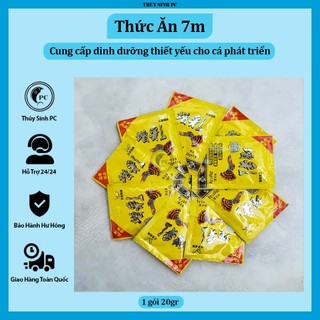 Thức ăn cho cá 7 màu guppy giàu dinh dưỡng [gói vàng 20gr]