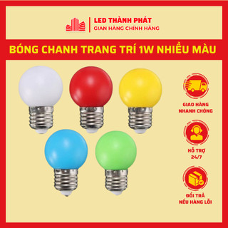 Bóng chanh 1w nhiều màu, bóng led trang trí nội/ngoại thất