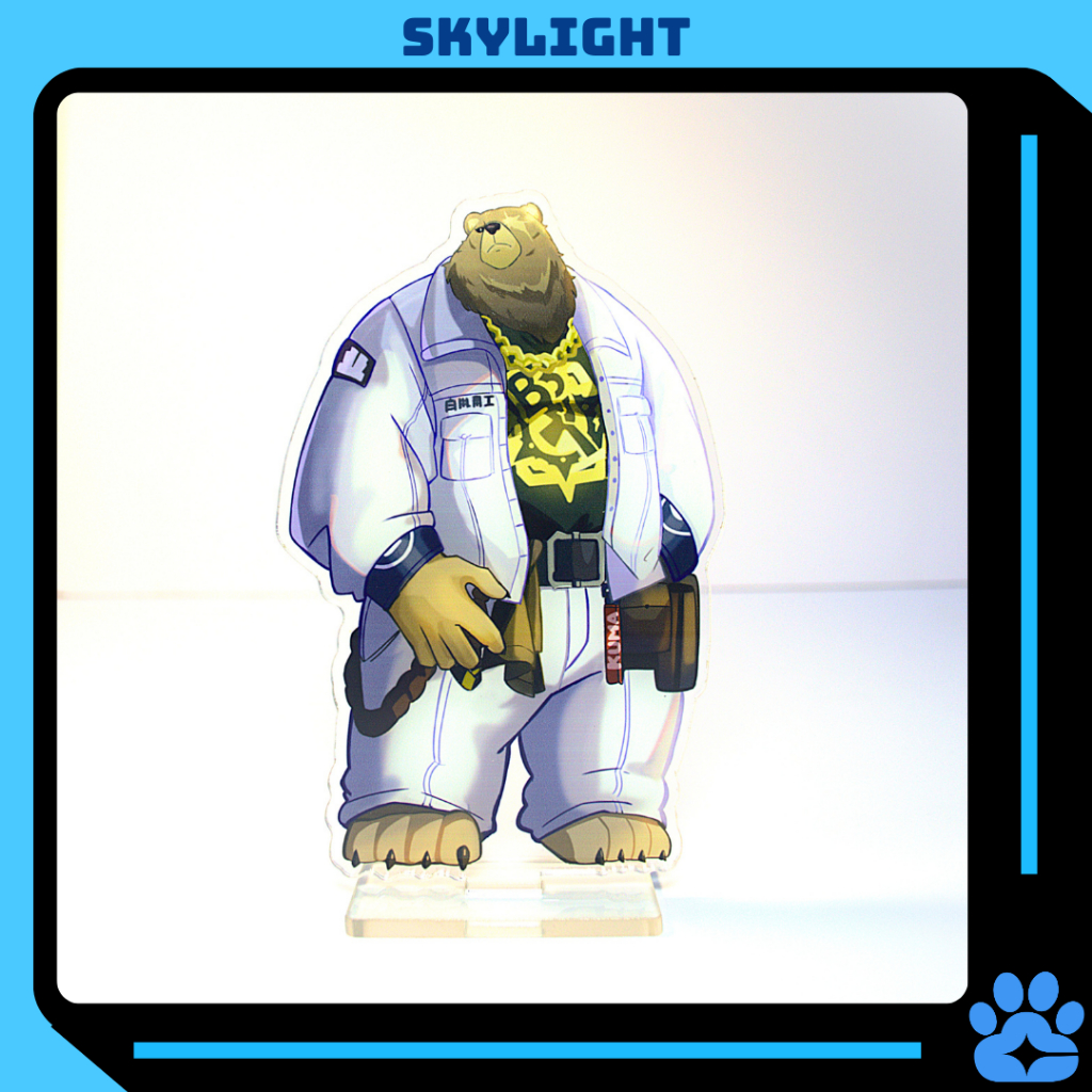 Mô Hình Standee Furry BEN BIGGER - Zenless Zone Zero nhựa mica 14cm