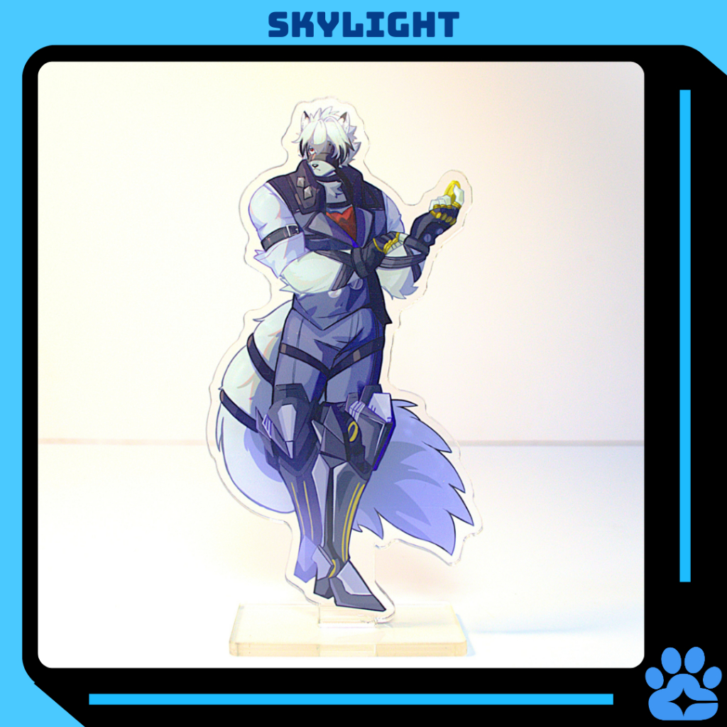 Mô Hình Standee Furry VON LYCAON - Zenless Zone Zero nhựa mica 14cm