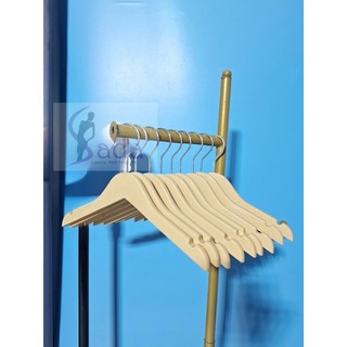 Combo 10 Cái Móc Nhựa Vàng TRẺ EM giả gỗ Cao cấp  FREE SHIp RẺ  TREO QUẦN ÁO thời trang-đẹp bền
