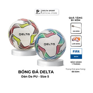Bóng đá ngoài trời DELTA Campo Semi 5D size 5 chất liệu da PU sử dụng cho 12 tuổi trở lên