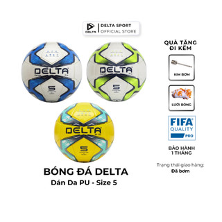 Bóng đá ngoài trời DELTA Campo AR176 5D size 5 da PU dùng từ12 tuổi  sân cỏ tự nhiên nhân tạo