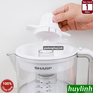 Máy vắt cam Sharp EJ-J256-WH - Công suất 25W - 2 đầu vắt