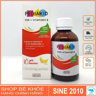Vitamin Pediakid bổ xung sắt và vitamin B - Pediakid Fer + Vitamin B cho bé