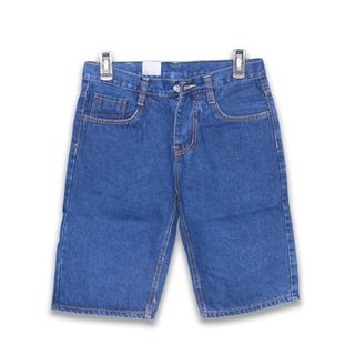 Quần Short Jean Nam Phom Xuông THOITRANG24H Vải Trơn Không Co Dãn Bền Màu Không Lỗi Thời Đủ Size