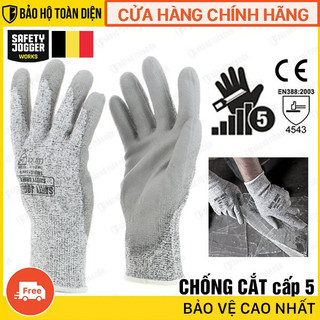 Găng tay chống cắt cấp độ 5 Safety Jogger SHIELD _Chống mài mòn, xé rách, đâm xuyên tiêu chuẩn EN388