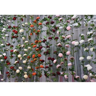 Dây hoa trang trí - DÂY HOA HỒNG TRÀ MAO LƯƠNG CAO CẤP.