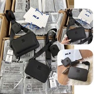 Túi đeo chéo mlb ny ripstop nylon new york yankees black cao cấp, túi ny mlb form cực đẹp, thời trang