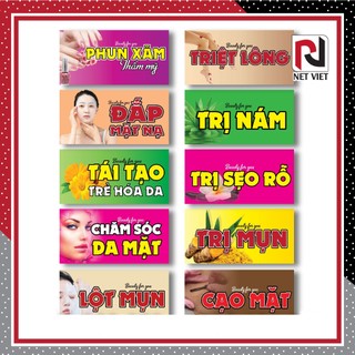 Sticker trang trí tiệm Tóc, Nail, Mi, Tattoo dán tường, kính, cửa kính Có Nhận Làm Theo Yêu Cầu