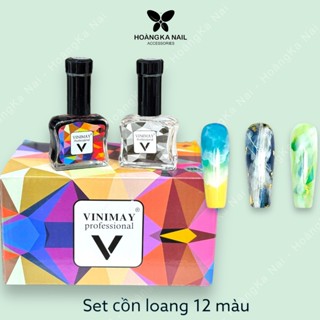  Set cồn loang 12 màu Vinimay - Phụ kiện nail Hoàng Ka 