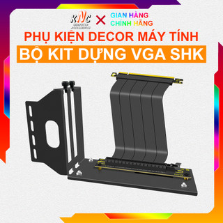 Bộ Kit SHK Basic Black Lắp Dựng Card Màn Hình VGA Dạng Đứng Sử Dụng Riser PCIe 3.0 Hoặc 4.0 - Hàng Fullbox