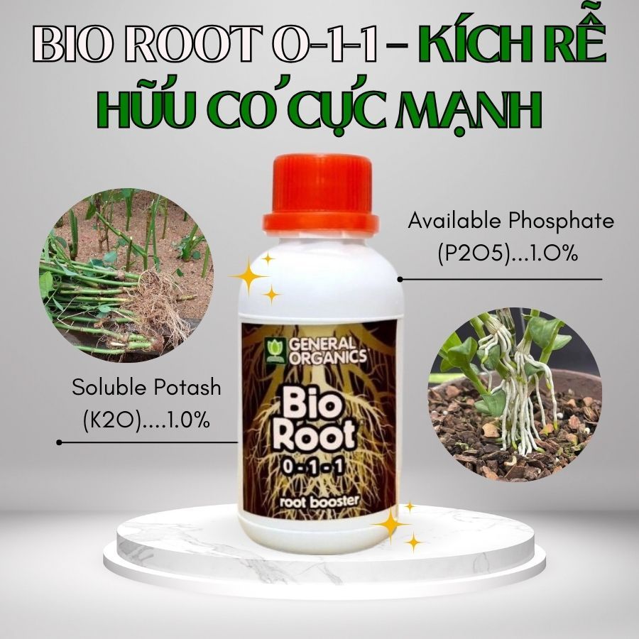 Phân bón hữu cơ kích rễ Bio Root chai 100ml (Vườn Sài Gòn)