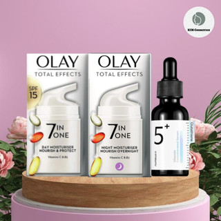 COMBO Serum NUMBUZIN NO.5 + Kem Dưỡng Olay Total Effects 7 In 1 Ngày + Đêm dưỡng trắng cho mọi loại da