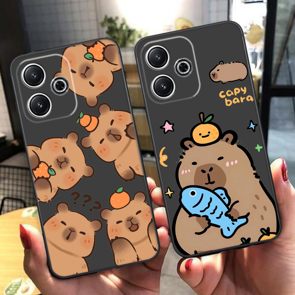 Ốp lưng Xiaomi Redmi 13 / Redmi 13 Turbo in hình capybara hot trend dễ thương
