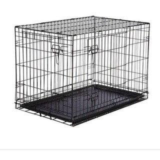 Chuồng chó mèo gấp gọn kèm khay kích thước 50x35x42 cm