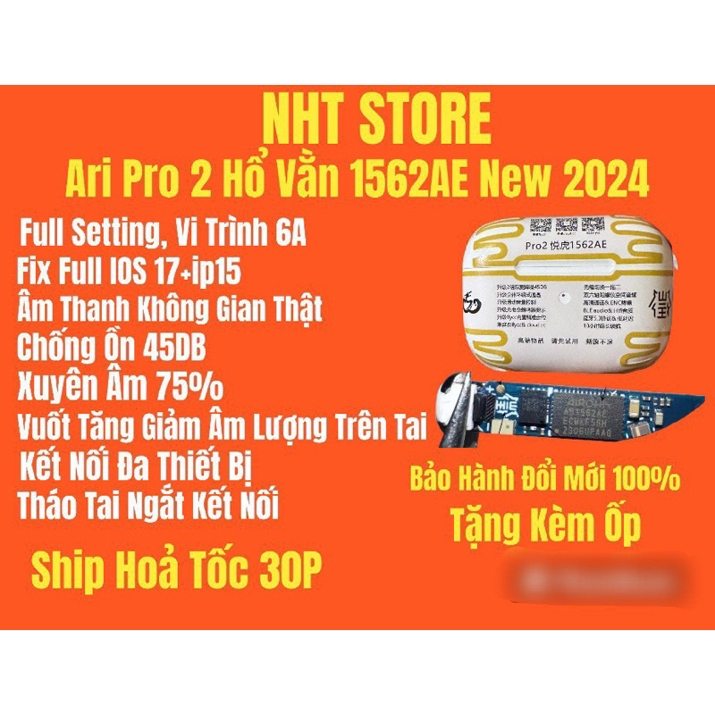 NHT STORE - Tai Nghe Bluetooth NHT Pro 2 Hổ 1562AE New 2024 Type C - Mic Tốt - Âm Hay - Full Tính Nă