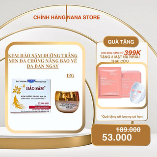 Kem hảo sâm dưỡng trắng mịn da chống nắng ban ngày 12g