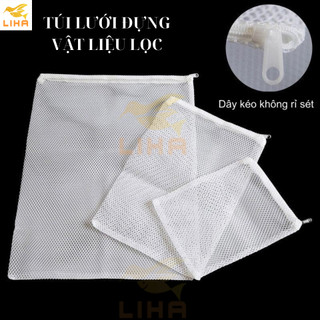 Túi Lưới Đen Trắng - Túi Đựng Vật Liệu Lọc Cho Hồ Cá
