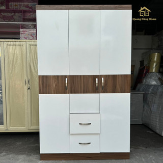 Tủ gỗ mdf đựng quần áo gia đình 3 cánh mở - giao hỏa tốc