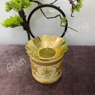 Hứng tàn nhang tàn hương khay hứng tàn bát hương lư hương mạ vàng