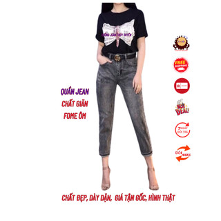 QUẨN JEAN NỮ lưng cao MÀU XÁM TRƠN HÀN QUỐC, quần bò nữ trơn Đai cao chất jean giãn mạnh fome đẹp.