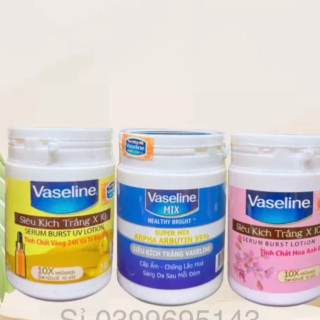 Kích Trắng Siêu Tốc Vaseline X10 250g