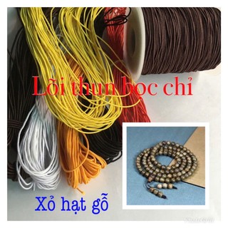 🌿Dây chun chỉ thun 0.8-1.5mm co giãn xỏ hạt gỗ trầm hương (không kèm hạt)