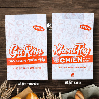 100 Túi Giấy Đựng Gà Rán, Khoai Tây Chiên
