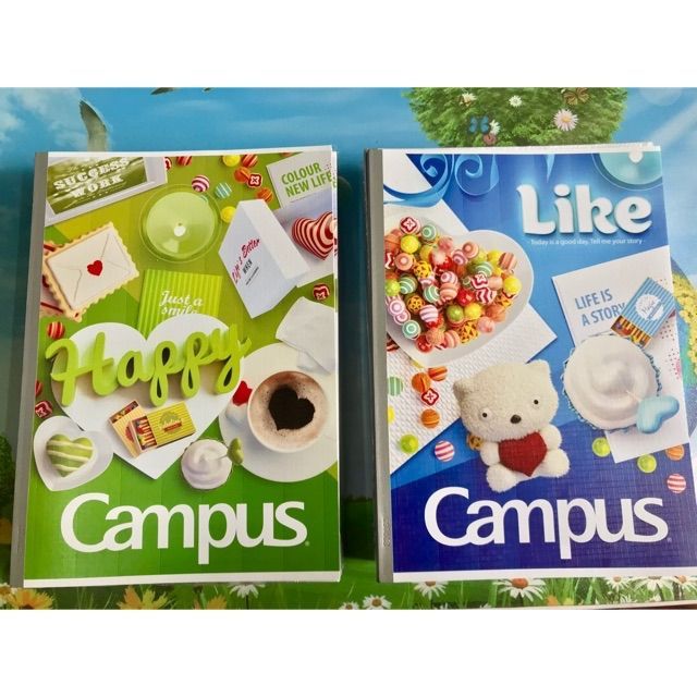 Set 5 quyển Vở kẻ ngang Campus Gift 200 trang 1 quyển