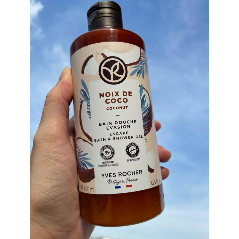 [6/2028] Sữa tắm Yves Rocher DỪA 400ml