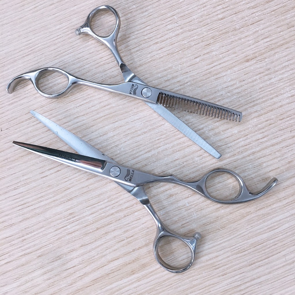 Kéo Cắt Tóc Wella 6.0 inch, Bộ Kéo Cắt Tỉa Tóc Giá Rẻ Wella Hairdressing Sisorrs