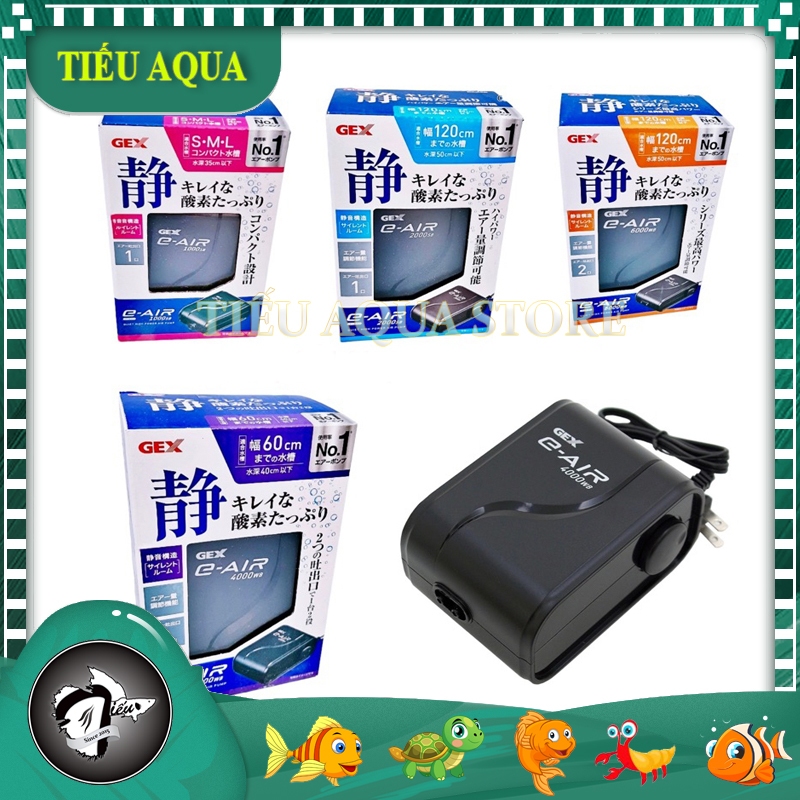 Máy Sủi Oxy Gex Siêu Êm, Siêu Bền thương hiệu Nhật Bản | Gex air 1000sb 2000sb 4000wb 6000wb- bảo hà