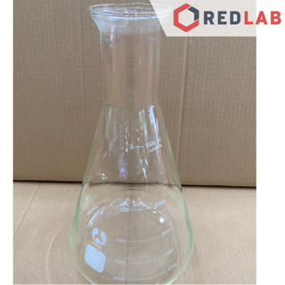 Bình tam giác miệng rộng 2000 3000 5000ml bomex erlen, bình nón thuỷ tinh mr 2l 3l 5l, có vat