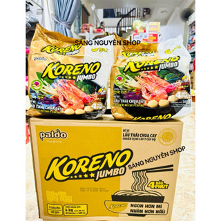 Thùng 40 Gói Mì Lẩu Thái Koreno Hương Vị Chua Cay 100G/ 74G Mì Lẩu Thái Chuẩn Vị Mì Cay 7 Cấp Độ [ Date Mới ]