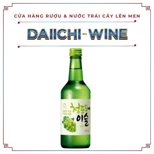 Nước uống rượu Soju Hàn Quốc Jinro Nho Xanh 360ml