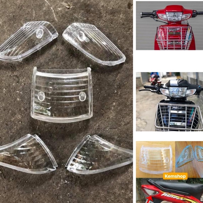 Bộ Ốp Hậu Trắng Wave Nhỏ, Wave Zx, Wave Thái Cũ