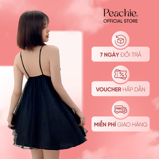 Váy Ngủ Lụa 2 Dây Eclipse - BAB075