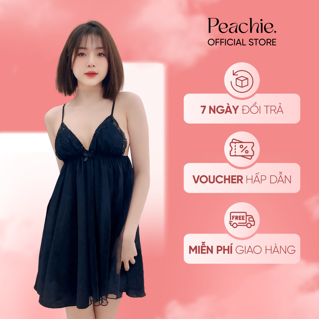 Váy Ngủ Lụa 2 Dây Eclipse - BAB075