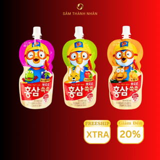 Nước Uống Hồng Sâm Vị Trái Cây Hàn Quốc Pororo Dành Cho Bé Dạng Gói 100ml