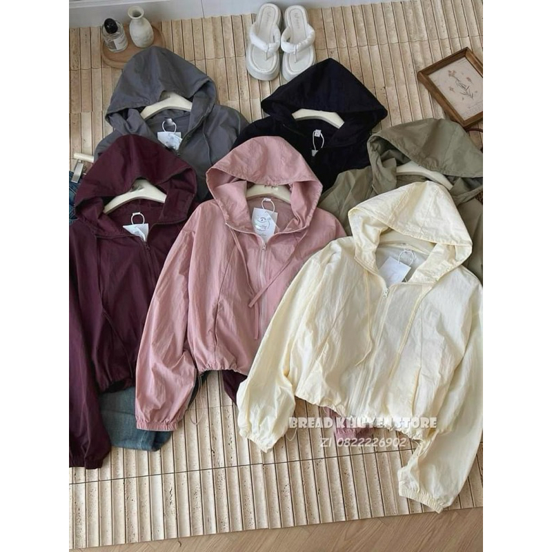 Áo Khoác Gió Nữ 2lớp CÓ MŨ From vừa có dây mũ | BigBuy360 - bigbuy360.vn
