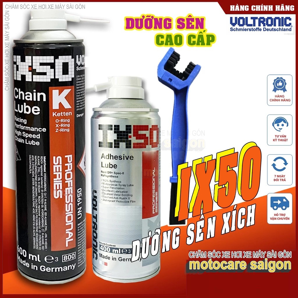 VOLTRONIC IX50 NEW 600ml dưỡng sên xích cao cấp chính hãng Đức