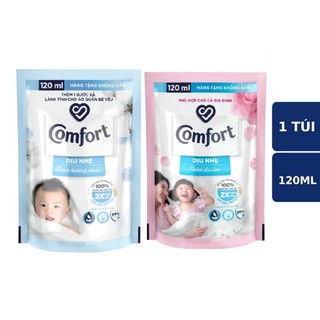 Nước Xả Comfort Đậm Đặc Dịu Nhẹ/Hương phấn 120ml - Hàng khuyến mãi