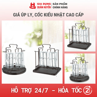 Úp ly, cốc kiểu Nhật cao cấp I Giá úp ly cốc kèm khay hứng nước tiện lợi
