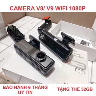   V8 Wifi + Android  Camera hành trình ô tô Oled V8 V9 Wifi và tích hợp màn hình Android 1080p siêu nét kèm thẻ nhớ 