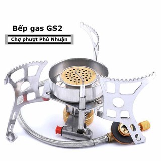 Bếp Ga Phượt tặng đầu nối dùng bình gas mini siêu gọn