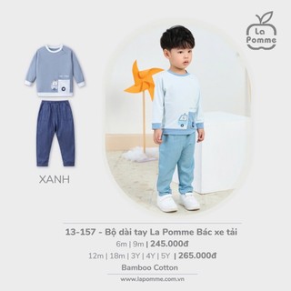 Bộ dài tay La Pomme Bác xe tải LP13157 - Bộ sưu tập thu đông 2024
